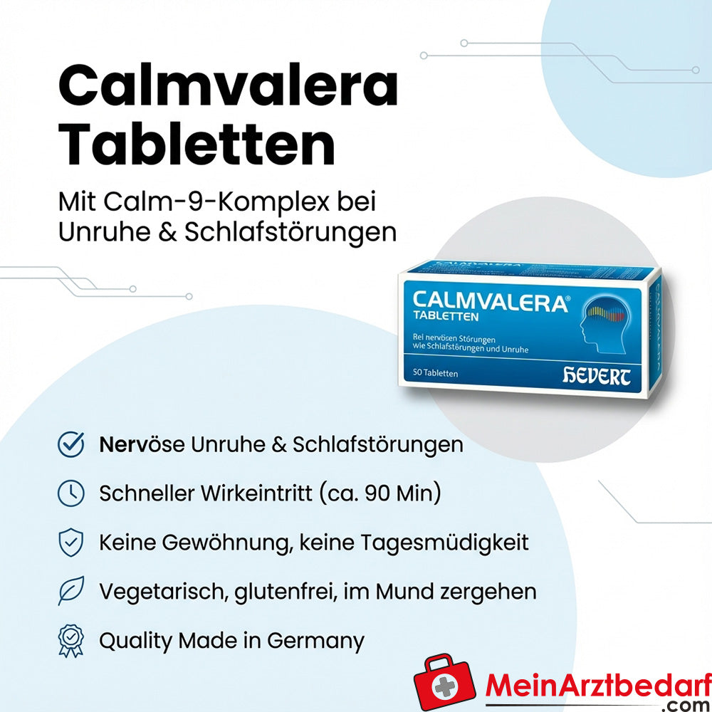 Calmvalera Calm-9-Complex Tabletten (9 actieve ingrediënten) 100 tabletten