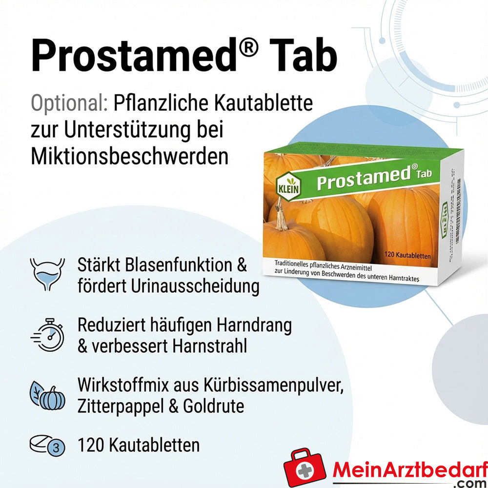 Prostamed Tab Kürbissamen Zitterpappel Goldrute Kautabletten