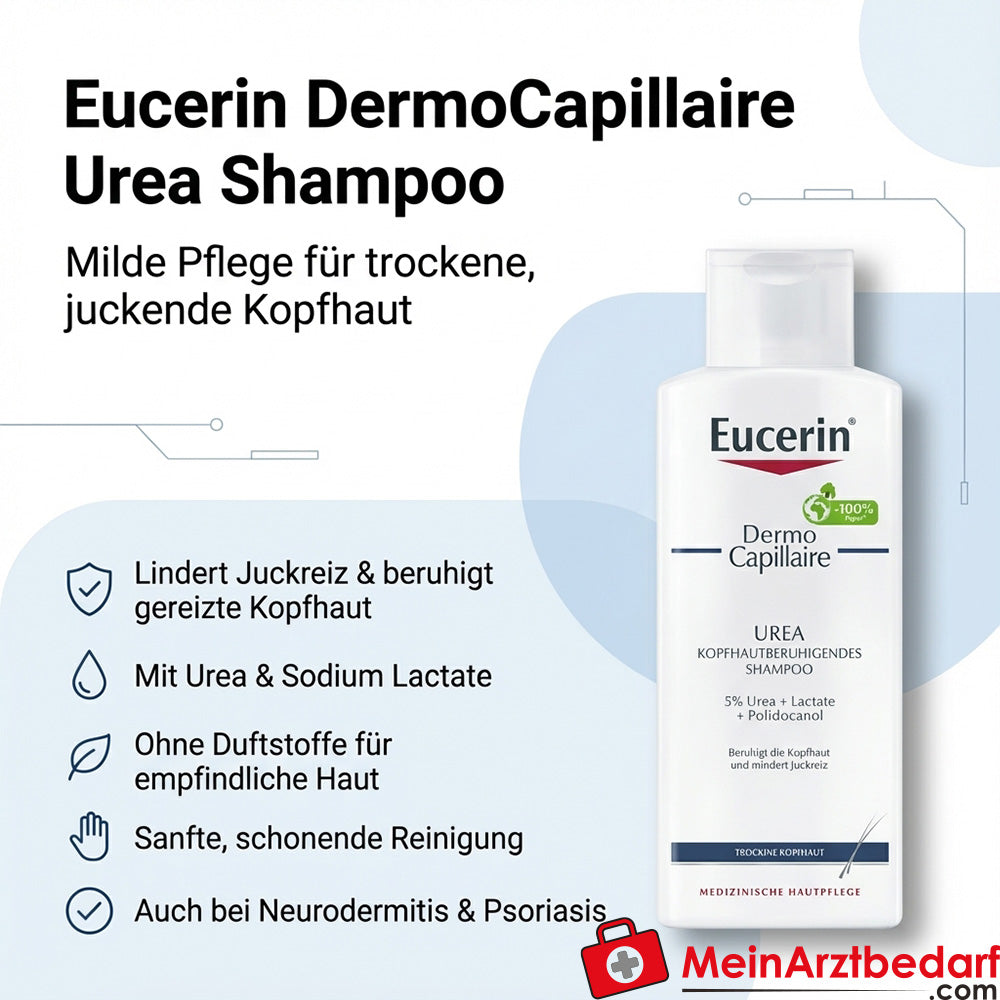 Eucerin DermoCapillaire Urea Kopfhautberuhigendes Shampoo 250 ml