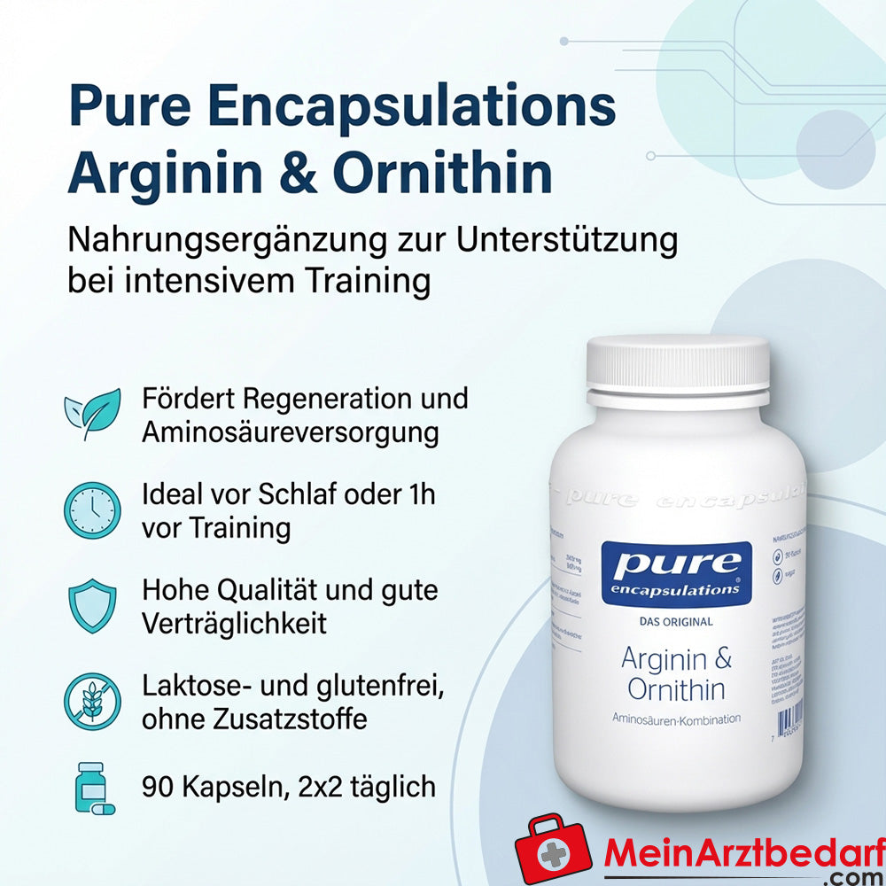 Pure Encapsulations Arginine en Ornithine Capsules 90 Capsules