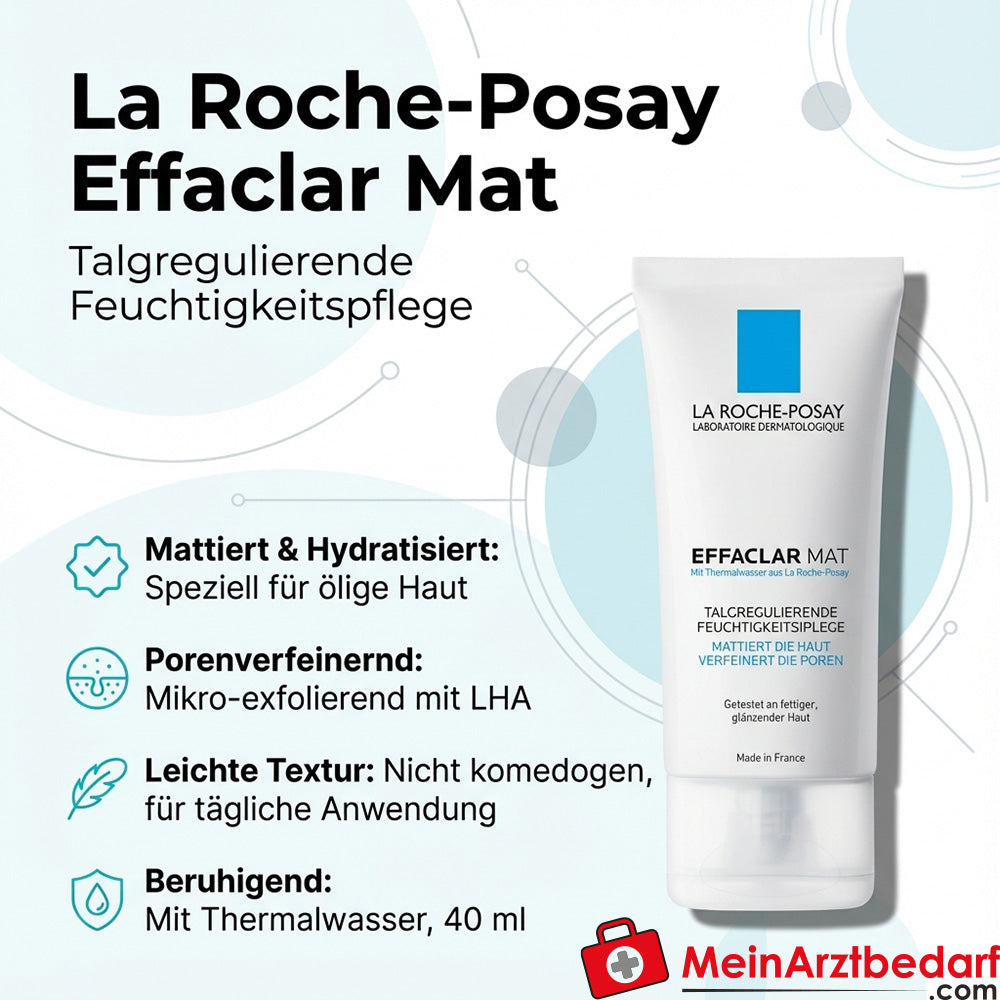 La Roche Effaclar Mat matujący krem nawilżający do skóry z niedoskonałościami i tłustej 40 ml
