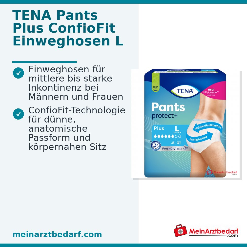 TENA Pants Plus ConfioFit L Culottes jetables 32 pièces