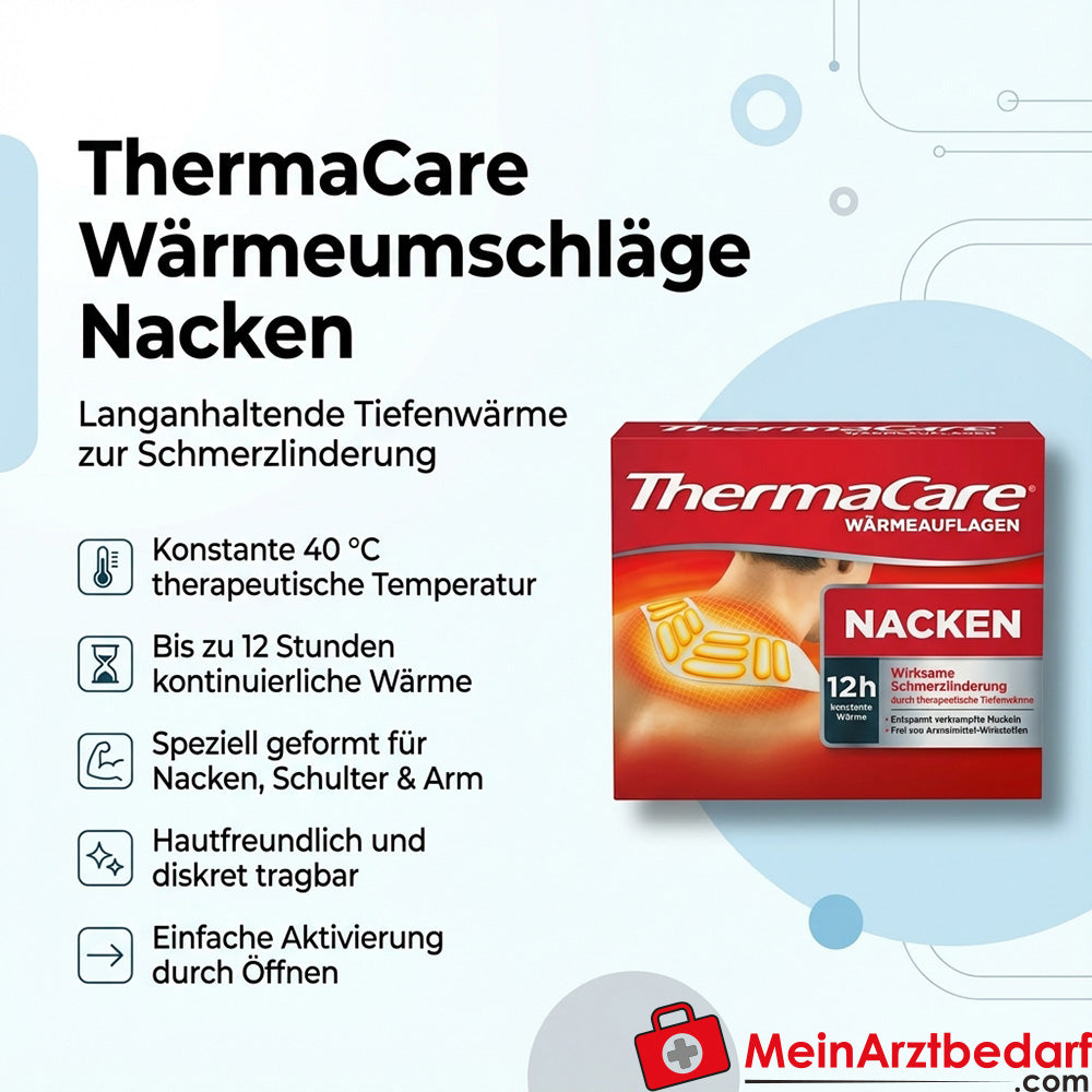 ThermaCare Wärmeumschläge Nacken, Schulter und Arme 9 Stück