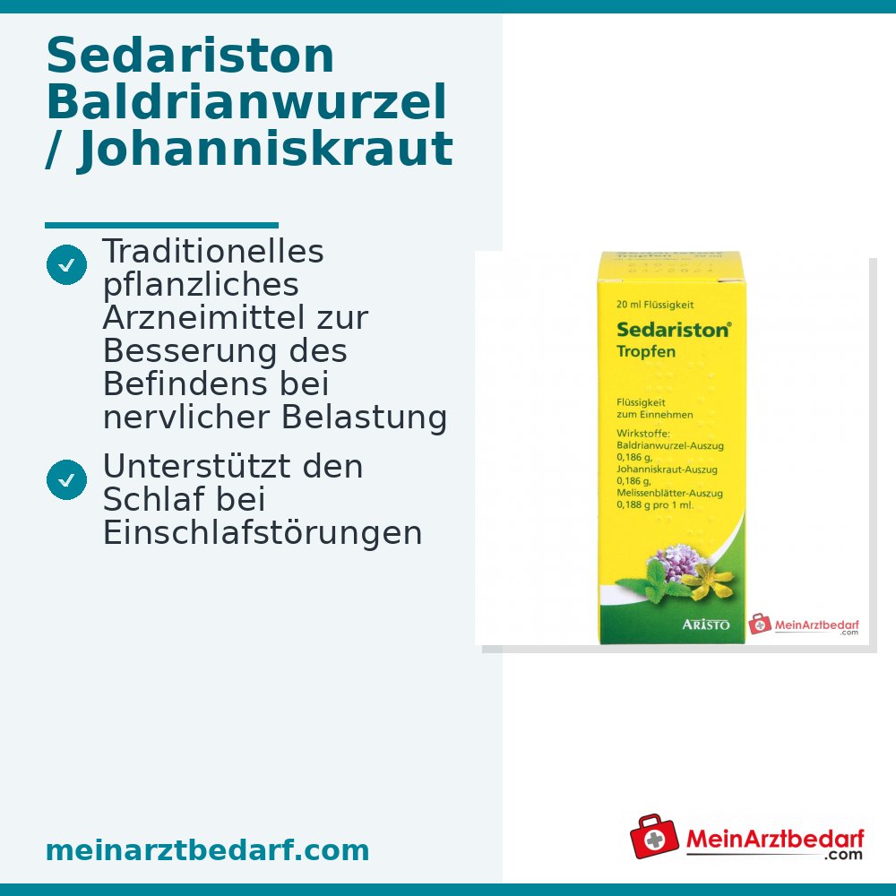 Sedariston Tropfen Auszüge aus Baldrian Johanniskraut Melisse
