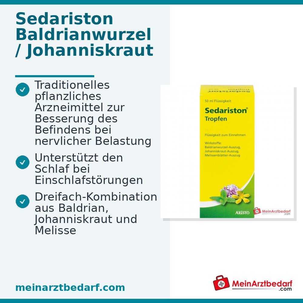 Sedariston Tropfen Baldrian Johanniskraut Melisse Extrakte 20 ml