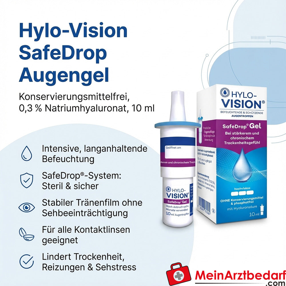 Hylo-Vision SafeDrop gel ocular hialuronato sódico 0,3% 10 ml