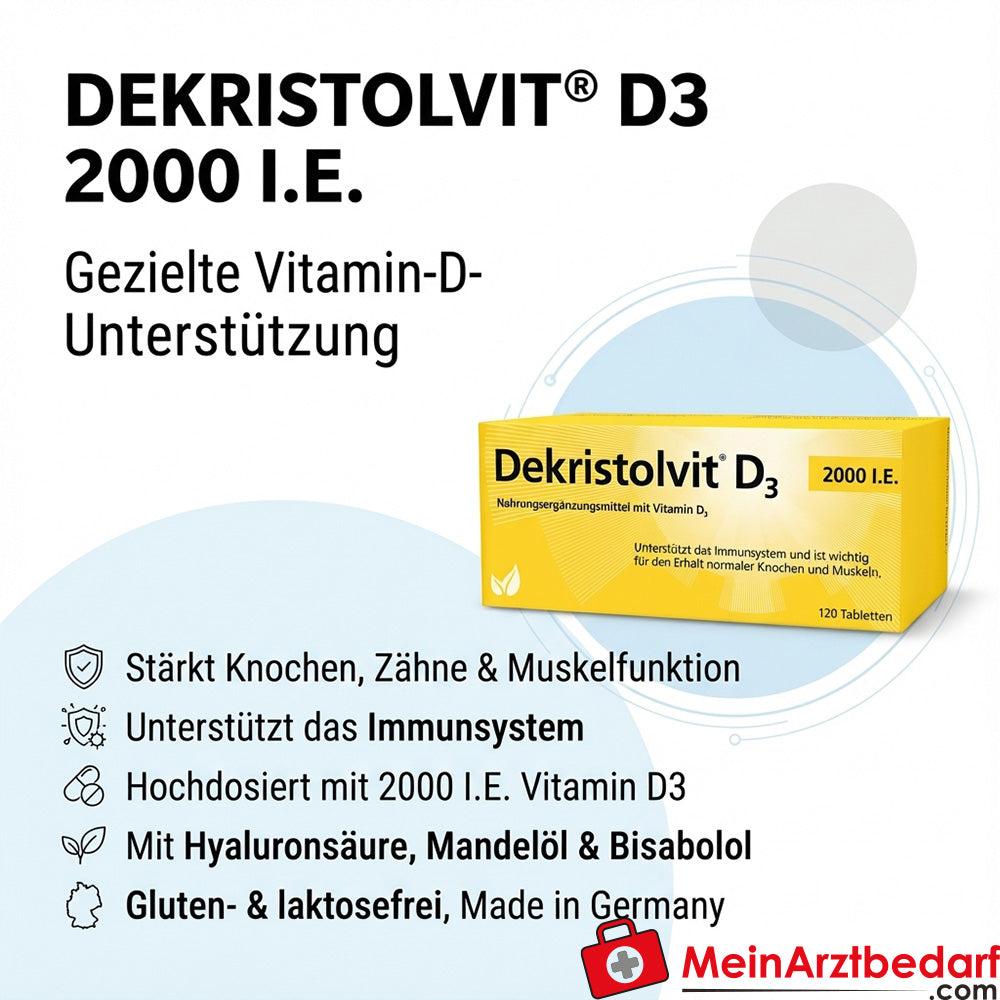Dekristolvit D3 2000 I.E. Tabletten 120 Stück
