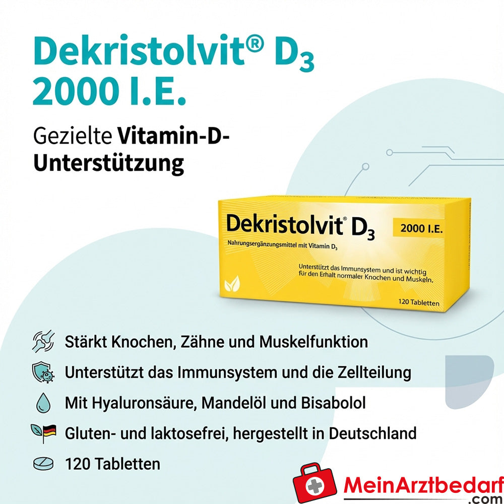Dekristolvit D3 2000 I.E. Tabletten 120 Stück