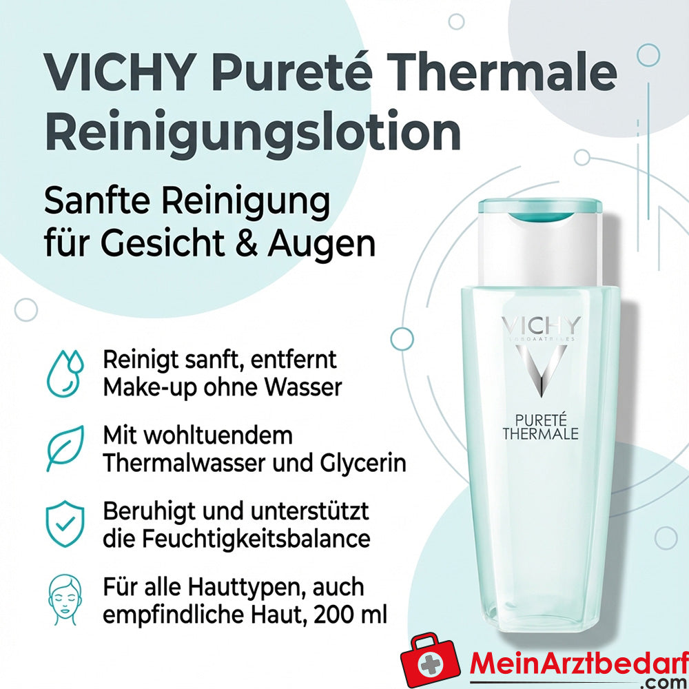 Vichy Pureté Thermale Reinigungslotion Gesicht & Augen 200 ml