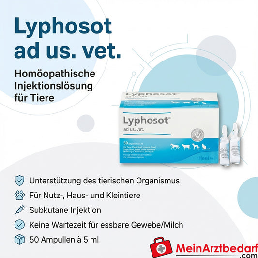 Lyphosot ad us. vet. médicament homéopathique ampoules 5 ml 50 pces