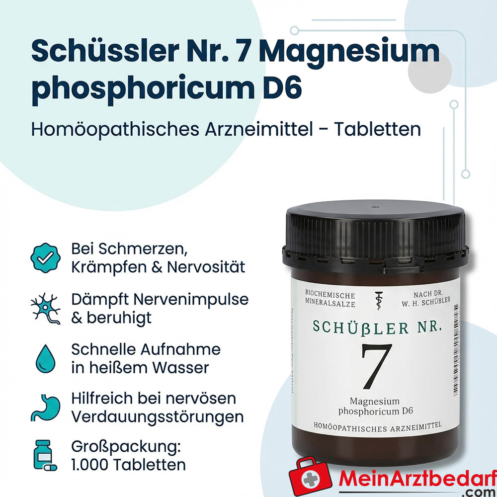 Schüssler Nr. 7 Magnesium phosphoricum D6 Tabletten 1000 Stück