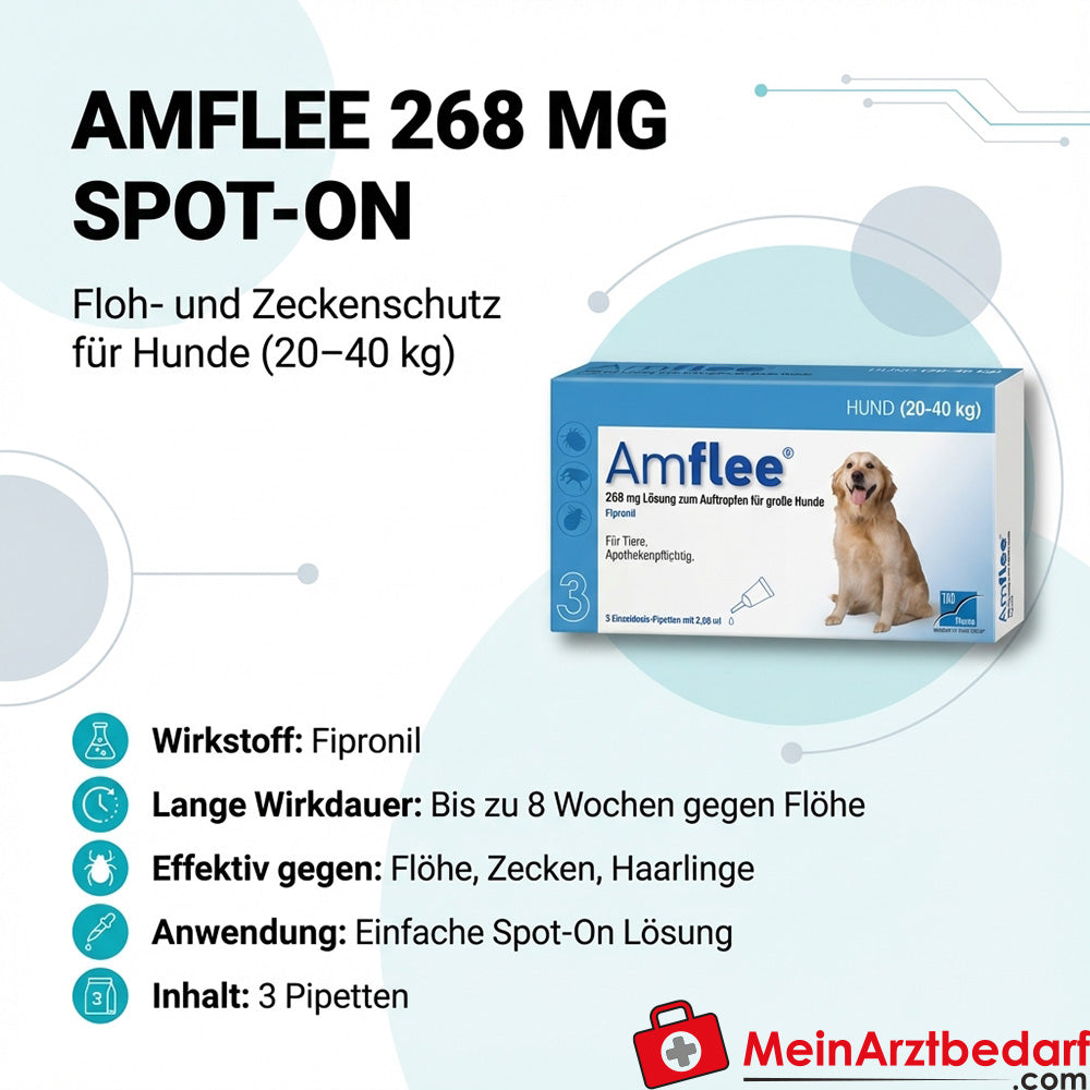 Amflee 268mg Lösung Hund (20-40 kg), 3 St
