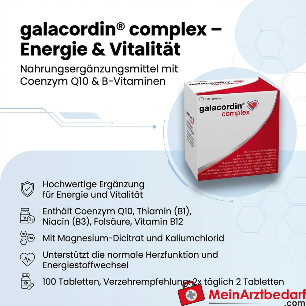 galacordin® complex tabletki z koenzymem Q10 i witaminami z grupy B 100 sztuk