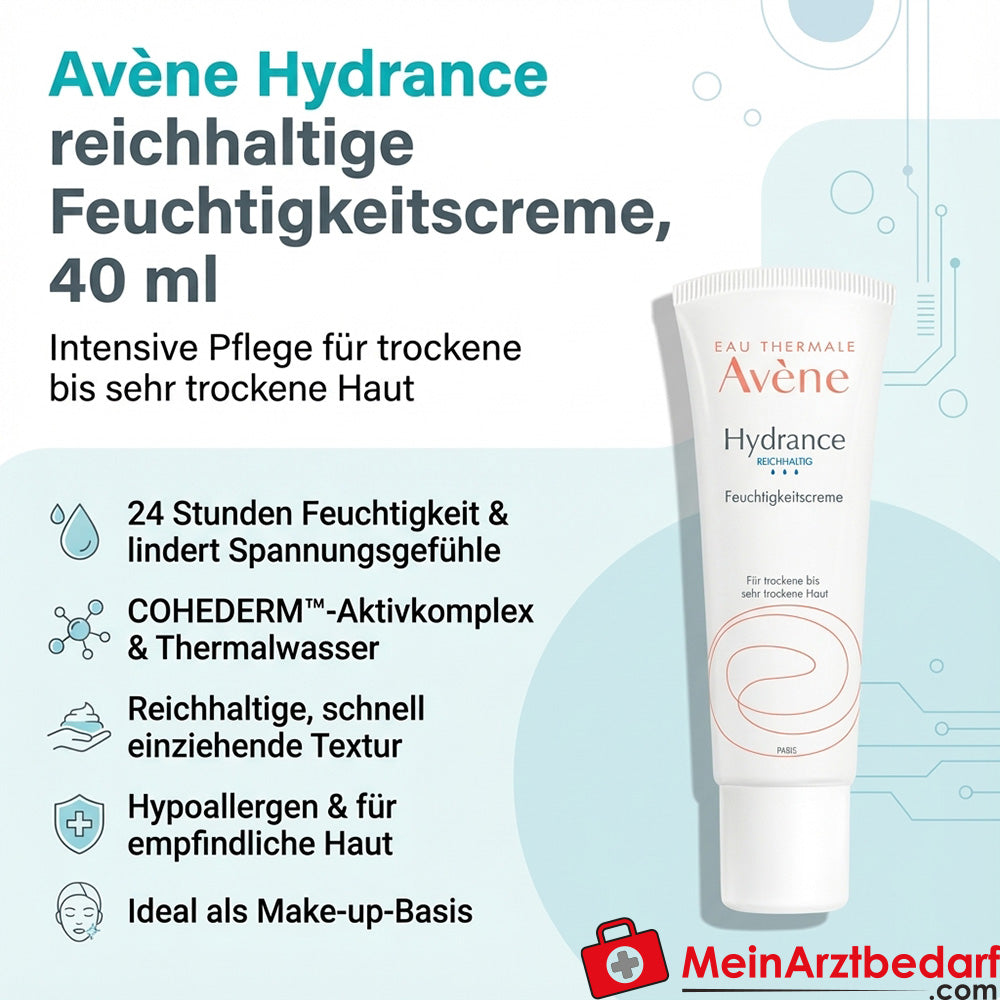 Avène Hydrance reichhaltige Feuchtigkeitscreme 40 ml