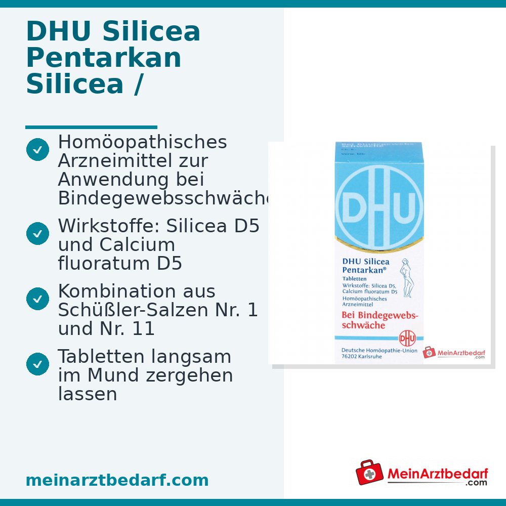 DHU Silicea Pentarkan Silicea / Calcium fluoratum Tabletten, 80 St.