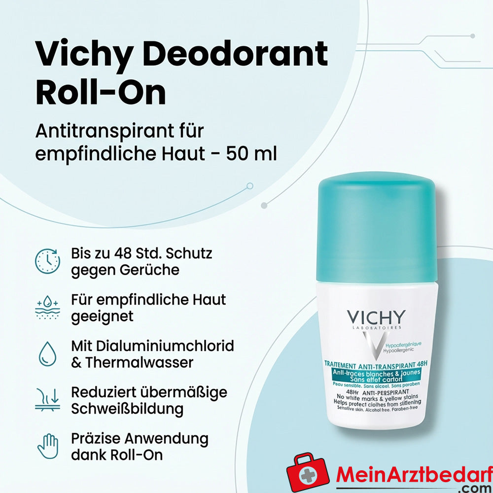 Vichy Dezodorant Roll-On pięciowodny chlorek glinu 50 ml