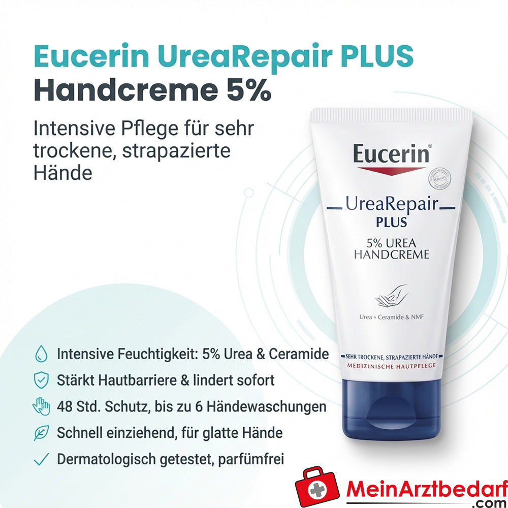 Eucerin UreaRepair PLUS Krem do rąk z mocznikiem 5% 75 ml