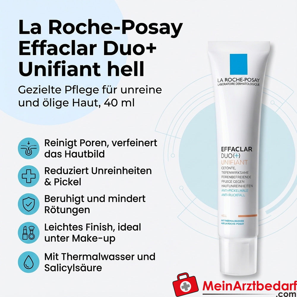 La Roche Effaclar Duo+ Unifiant lichte crème 40 ml met nicotinamide & salicylzuur