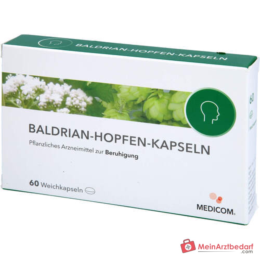 Capsule di Valeriana e Luppolo (Valeriana & Luppolo) farmaco a base di erbe, 60 pz.