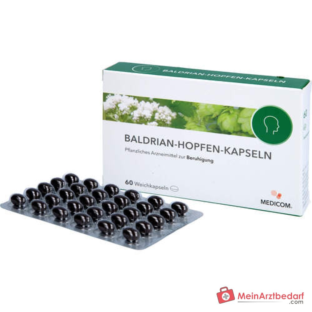 Capsule di Valeriana e Luppolo (Valeriana & Luppolo) farmaco a base di erbe, 60 pz.