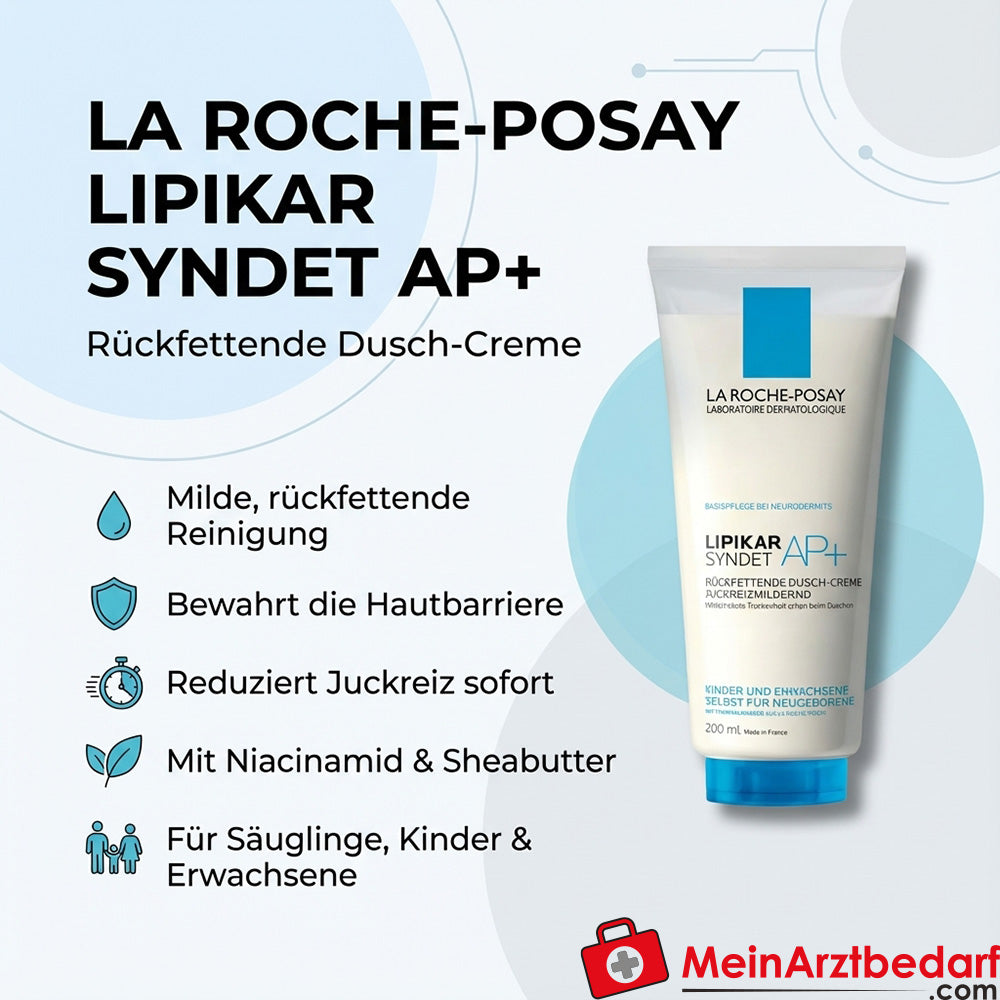 La Roche-Posay LIPIKAR SYNDET AP+ rückfettende Dusch-Creme 200 ml