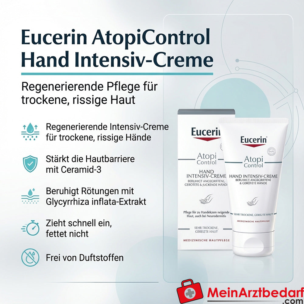 Eucerin AtopiControl Intensywny krem do rąk Ceramid-3 Masło Shea 75 ml