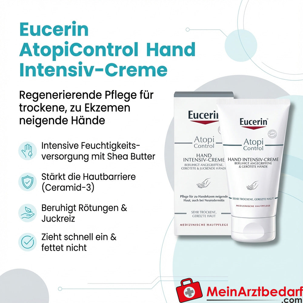 Eucerin AtopiControl Intensywny krem do rąk Ceramid-3 Masło Shea 75 ml