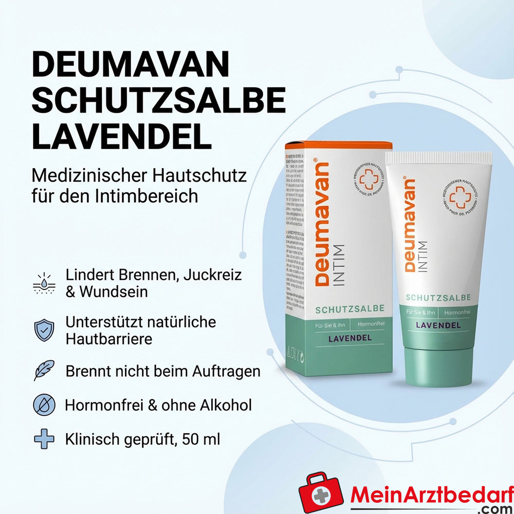 Deumavan Schutzsalbe Lavendel medizinische Salbe für Intimbereich 50 ml