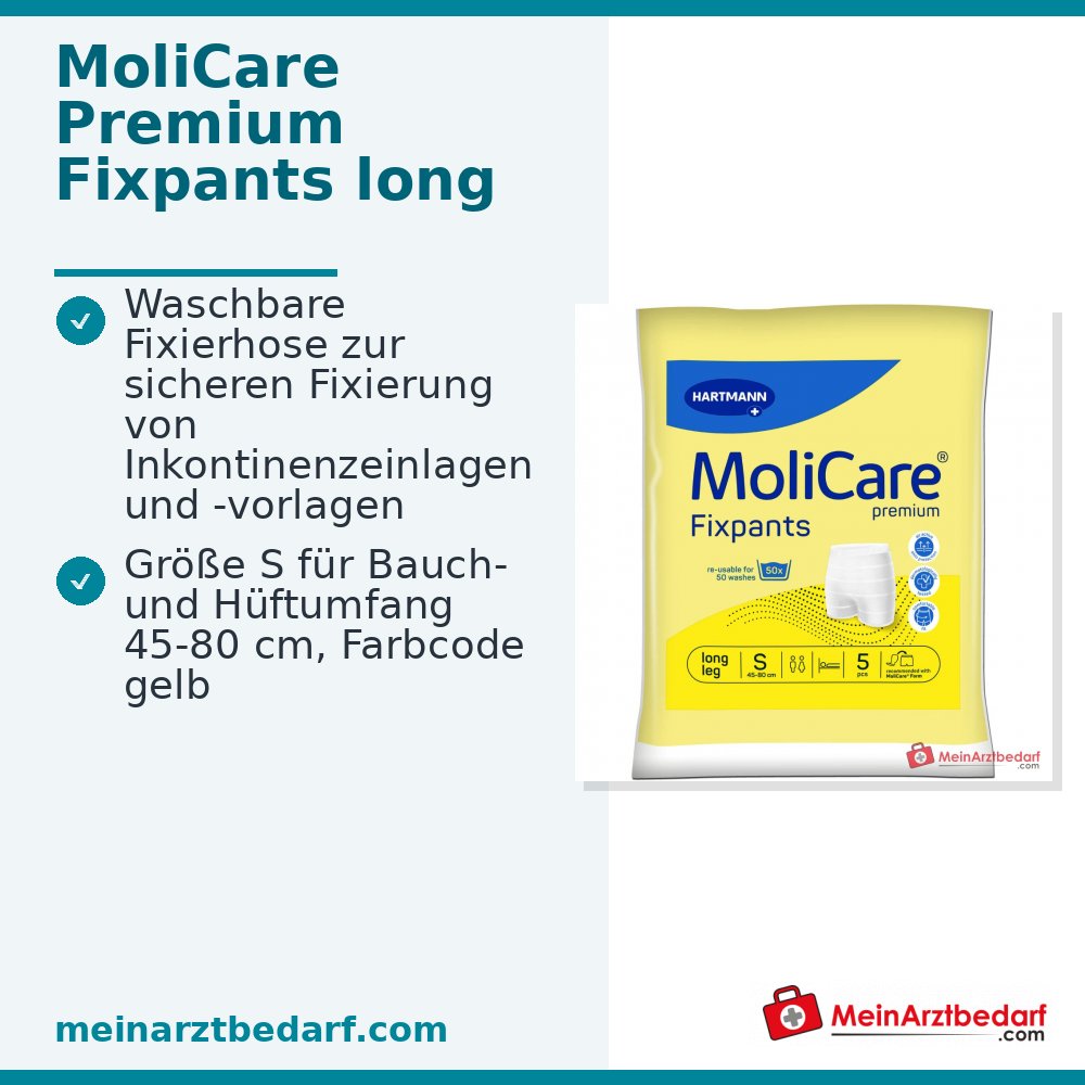 MoliCare Premium Fixpants Long Leg Culotte de fixation taille S pour incontinence