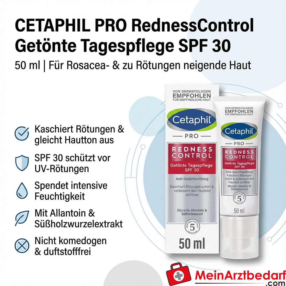 CETAPHIL PRO RednessControl getönte Tagespflege SPF 30 Creme 50 ml