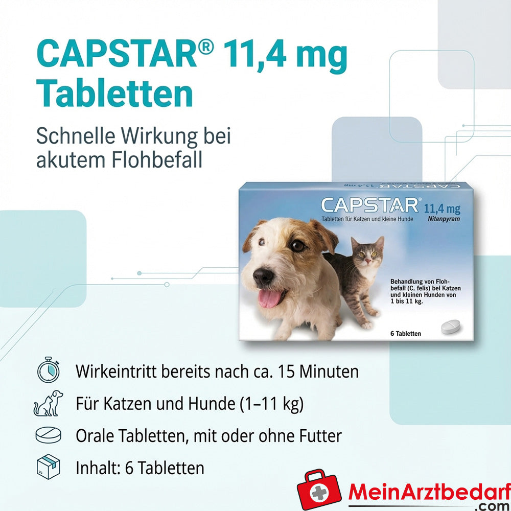 Capstar C. felis 11.4mg Nitenpyram, 6 St