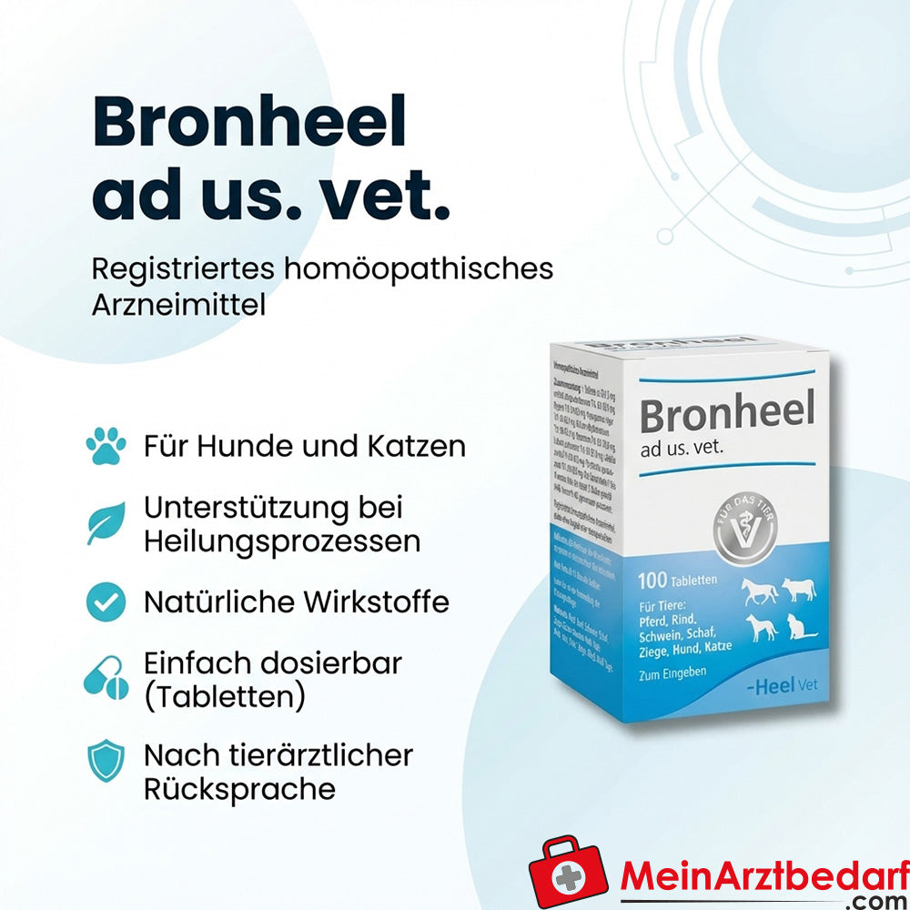 Bronheel ad us. vet. médicament homéopathique comprimés 500 pcs. pour chiens & chats
