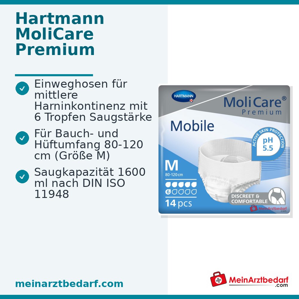 MoliCare Premium Mobile 6 Tropfen Gr. M Einweg-Pull-Up 3 x 14 Stück