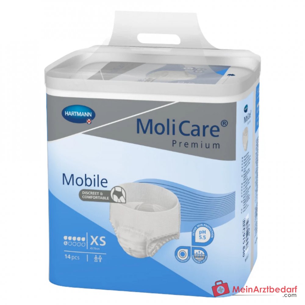 MoliCare Premium Mobile 10 gouttes culotte jetable taille L, 14 pièces.
