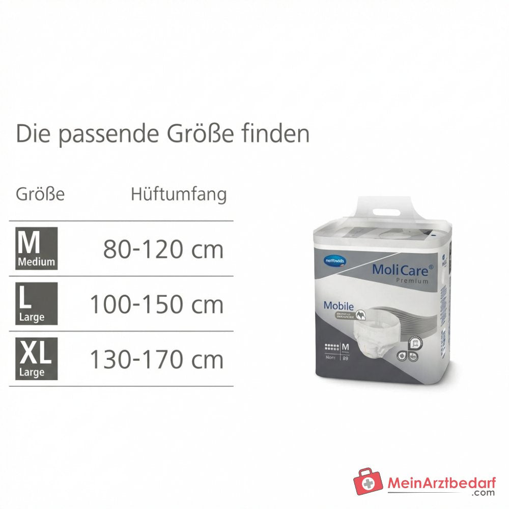 PAUL HARTMANN MoliCare Premium Mobile 8 druppel wegwerpluier, maat M, 3x14 stuks
