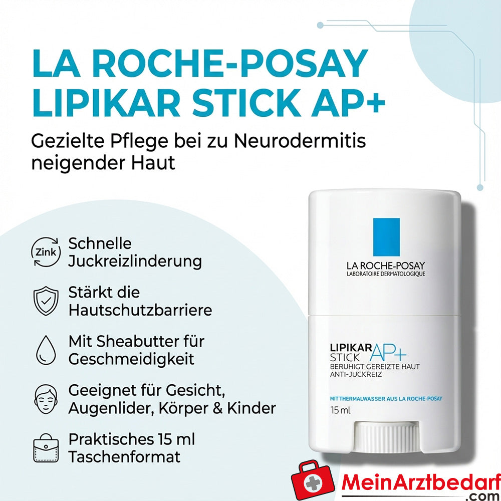 La Roche-Posay Lipikar Stick AP+ Aqua Posae Filiformis Zinkgluconat Stick 15 ml