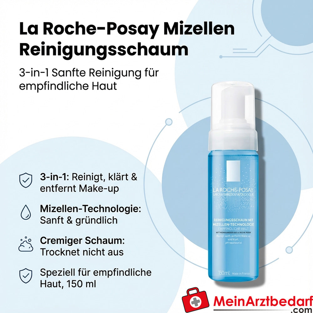 La Roche Espuma Limpiadora Micelar 3 en 1 150 ml