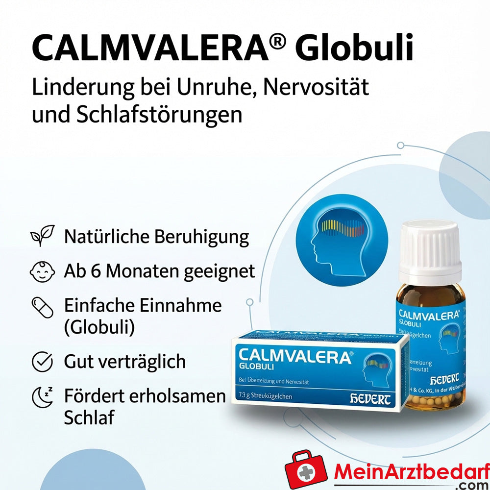 Calmvalera glóbulos Avena sativa D2, Nux vomica D5, Zincum valerianicum D3 7,5 g