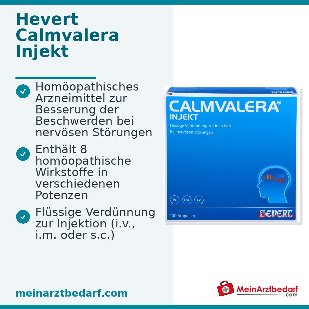 Hevert Calmvalera Injekt, 100 ampollas