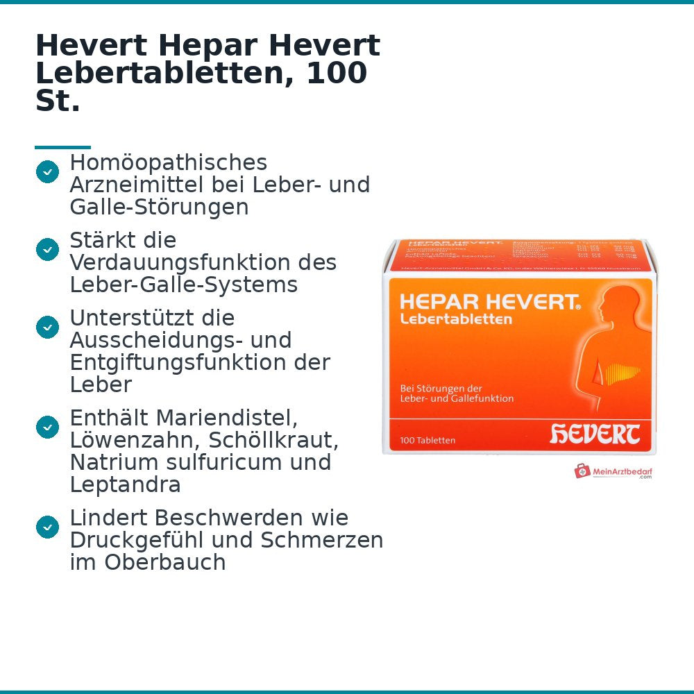 Hevert Hepar tabletki wątrobowe, 100 szt.