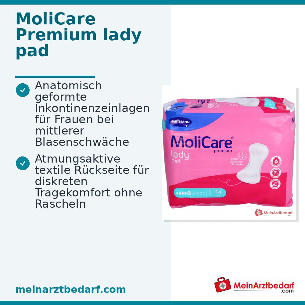 MoliCare Premium lady pad Inkontinenzeinlagen, 14 St.