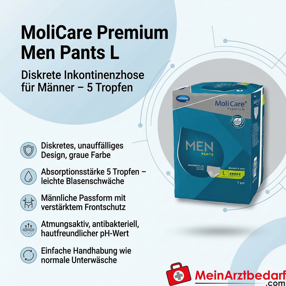 MoliCare Premium Mannenbroek 5 druppels incontinentiebroek maat L