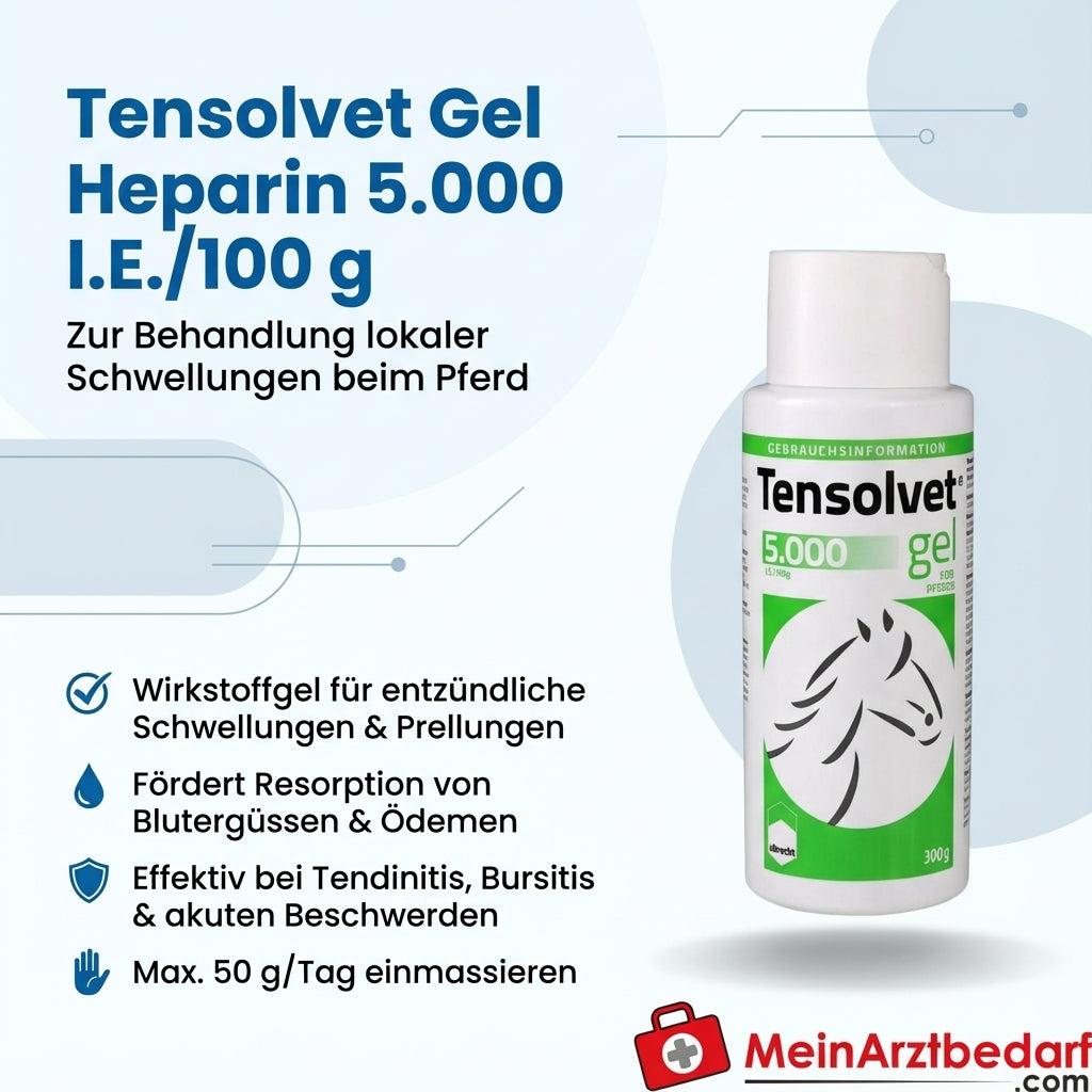 Tensolvet Gel Heparine 5000 I.U./100 g paard 300 g