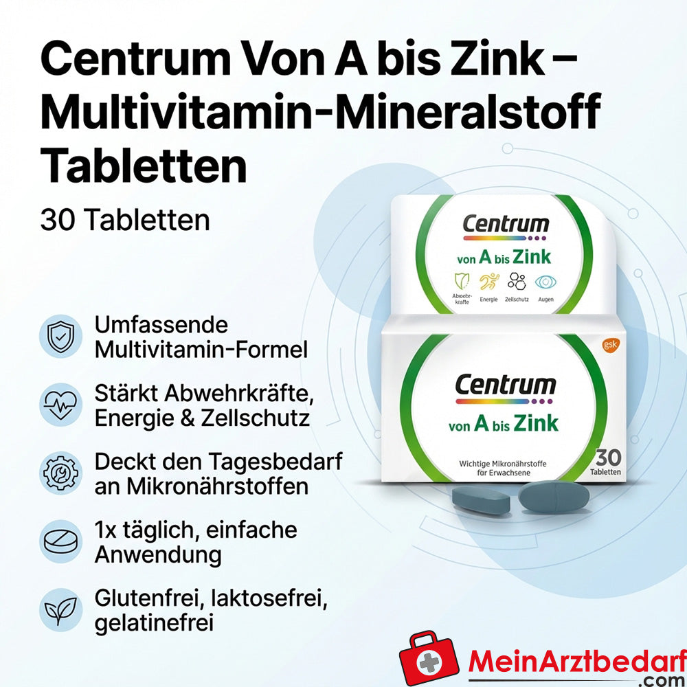 Centrum Dalla A allo Zinco Multivitaminico Compresse Minerali 30 pezzi