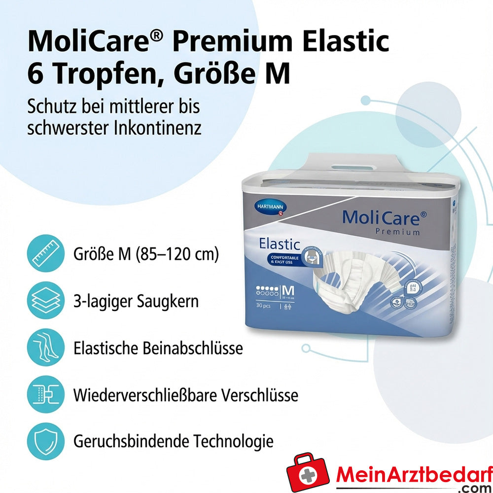 MoliCare® Premium Elastic Inkontinenz-Slip 6 Tropfen Größe M