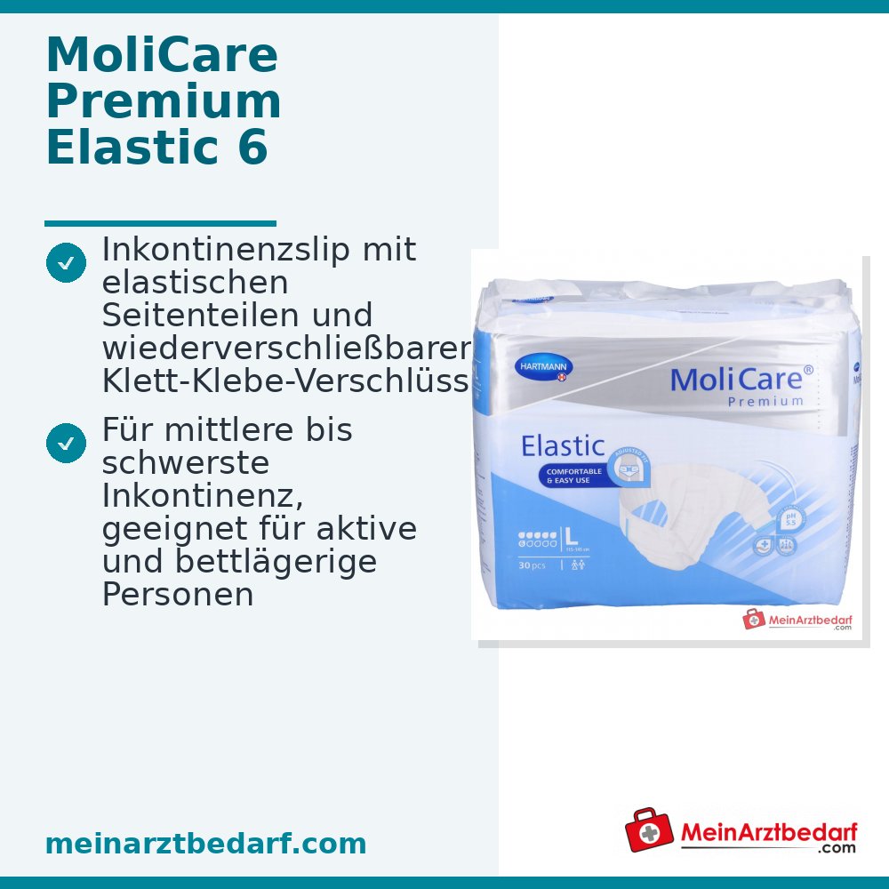 MoliCare Premium Elastic 6 gouttes slip d'incontinence taille L, 90 pcs.