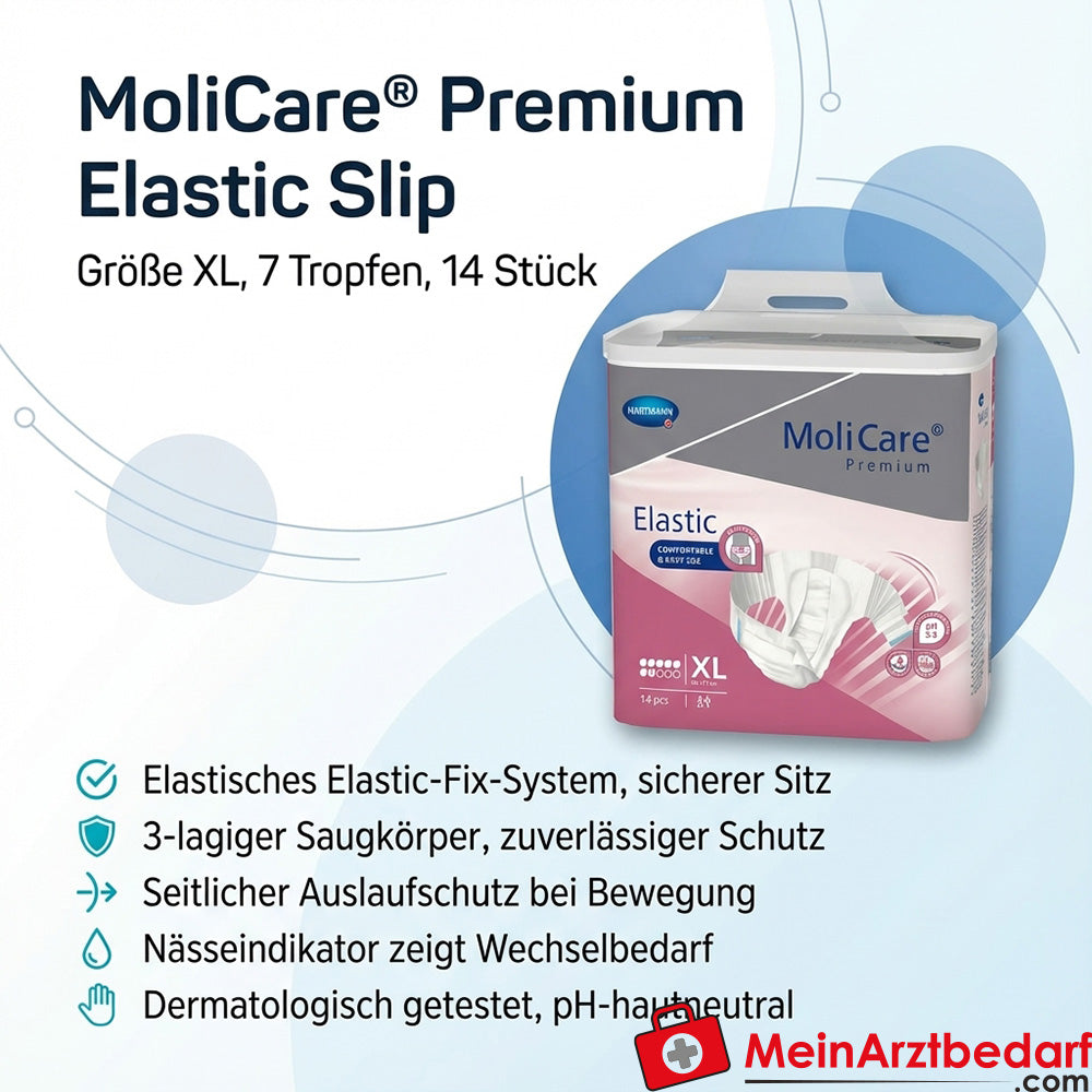 MoliCare Premium Elastische Slips 7 druppels maat XL Incontinentieslips 14 stuks