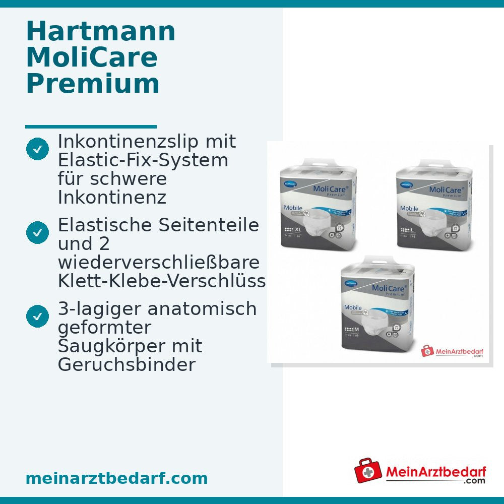MoliCare Premium Elastische Slips 7 druppels maat XL Incontinentieslips 14 stuks