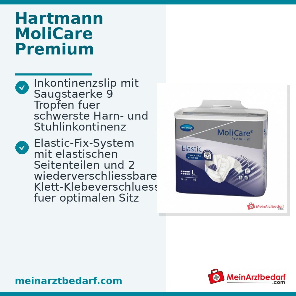 MOLICARE Premium Elastic 9 Tropfen Inkontinenzslip Gr. S (70-90 cm)