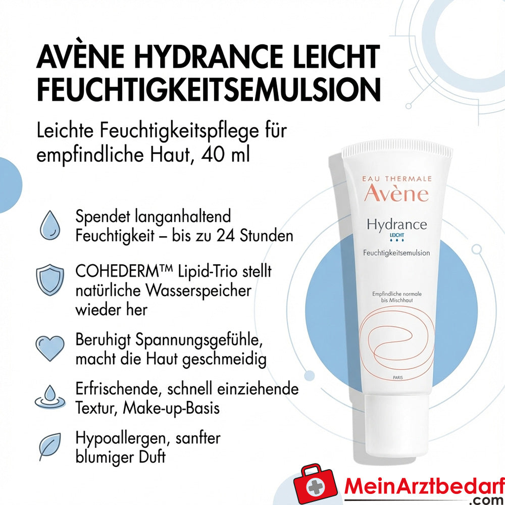 Avène Hydrance Emulsión Hidratante Ligera Pieles Sensibles 40 ml